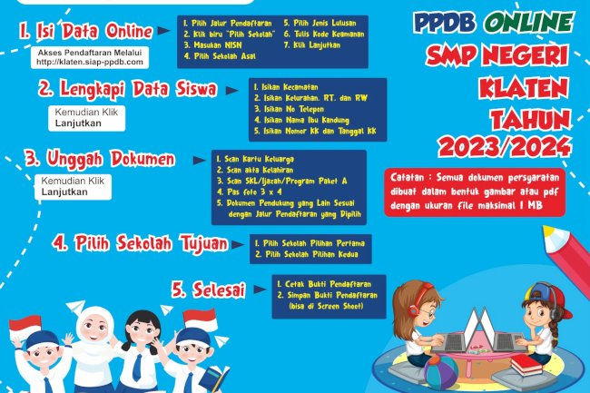 Sosialisasi PPDB Online SMP Negeri Tahun Ajaran 2023/2024 Kabupaten Klaten