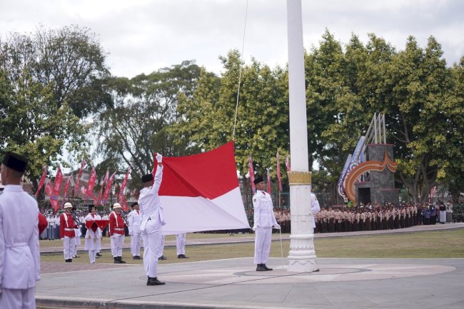 Upacara HUT Ke-78 Republik Indonesia