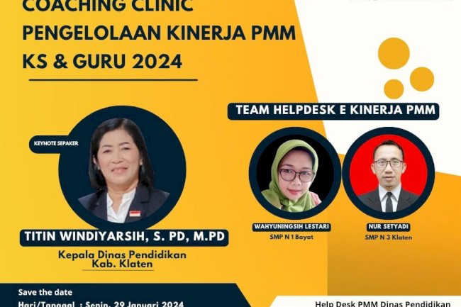COACHING CLINIC PENGELOLAAN KINERJA PMM KS & GURU 2024
