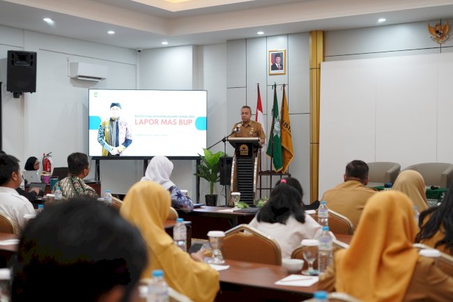 Dinas Pendidikan mengikuti Rapat Koordinasi Pengaduan LaporMasBup