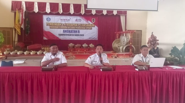 Kegiatan Pembinaan dan Persiapan Program Pendidikan Calon Guru Penggerak Angkatan 8 Kabupaten Klaten Tahun 2023