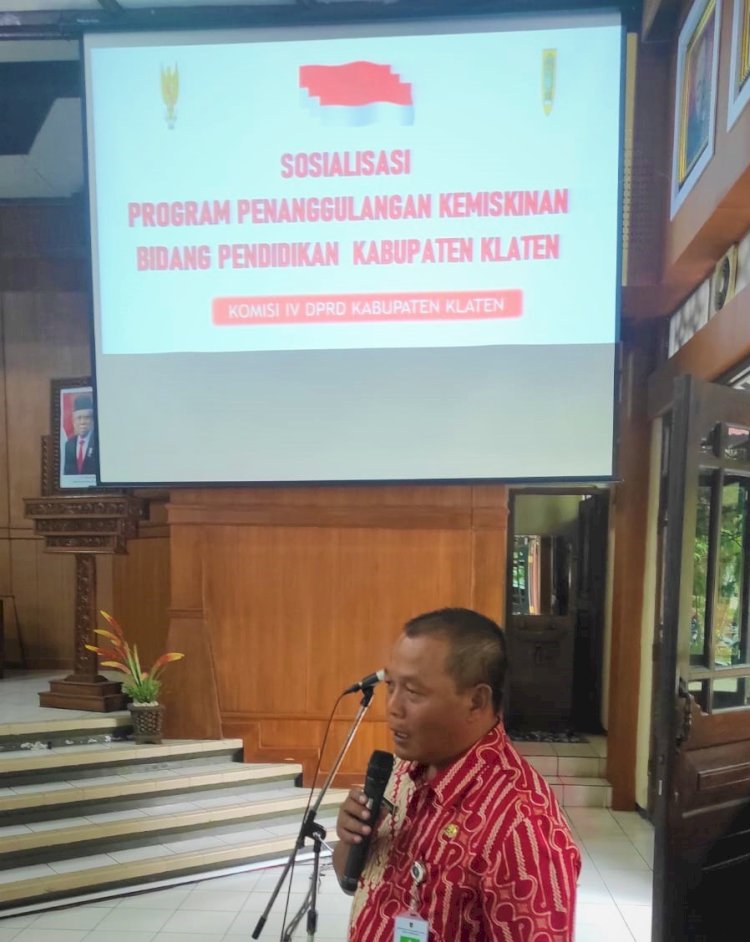 Program Penanggulangan Kemiskinan Bidang Pendidikan Kab. Klaten