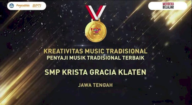 SMP KRISTA GRACIA Raih Juara Nasional dalam FL2SN 2023