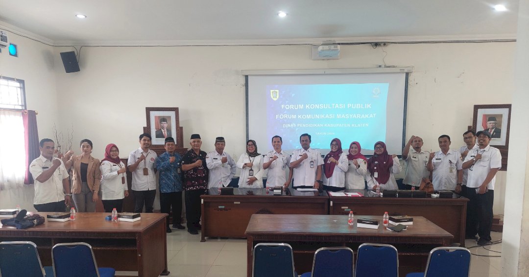 Forum Konsultasi Publik Dinas Pendidikan Kab. Klaten Tahun 2024