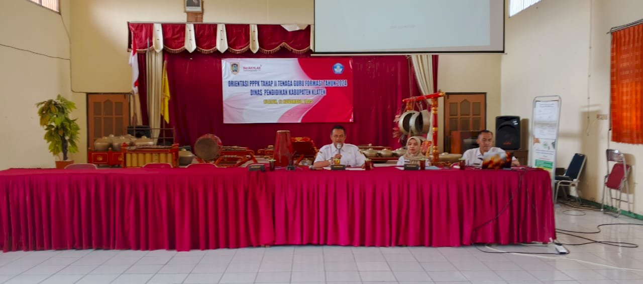 Orientasi PPPK Formasi Tahun 2024 di Lingkungan Dinas Pendidikan Kabupaten Klaten