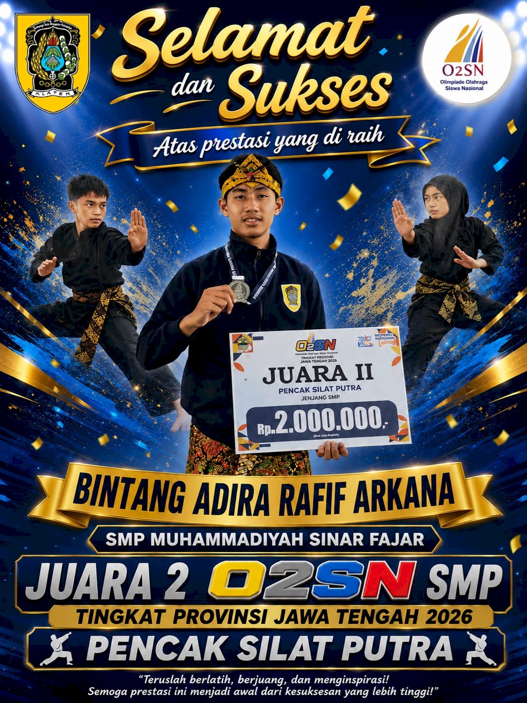 O2SN SMP Tingkat Provinsi Jawa Tengah 2026
